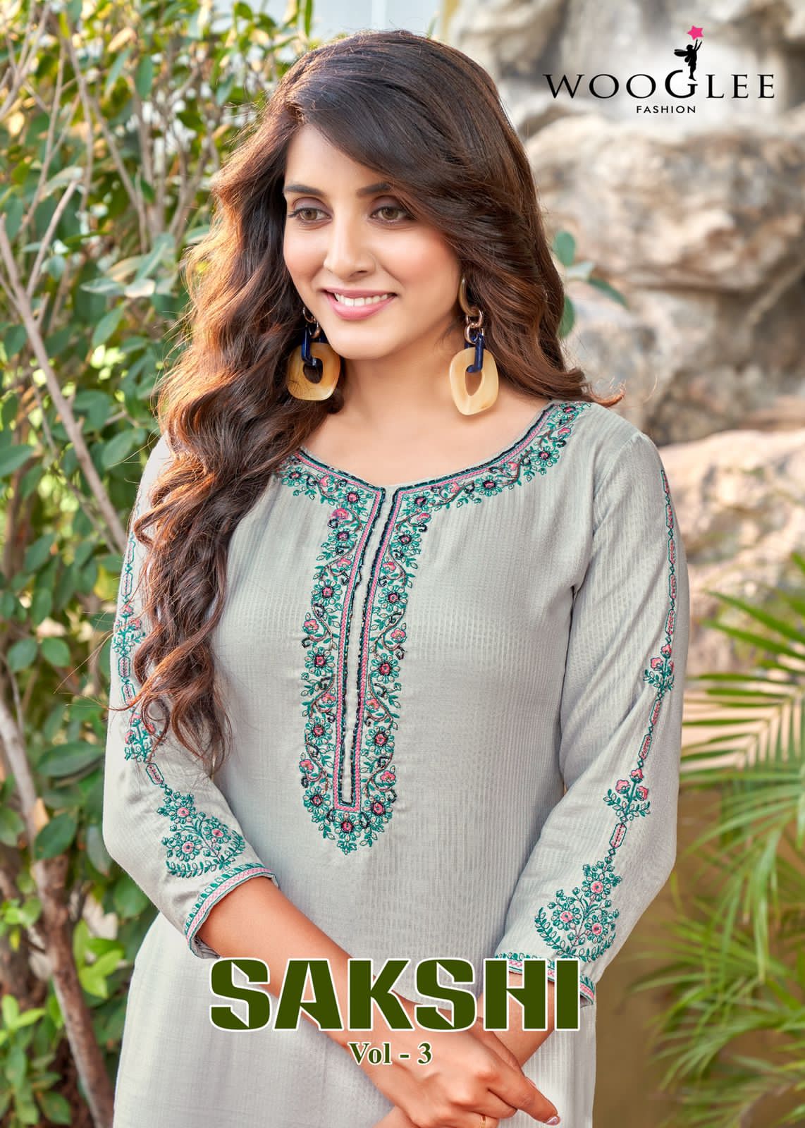 Wooglee Sakshi 3 Rayon Designer Ethnic Wear Latest Kurti Collection